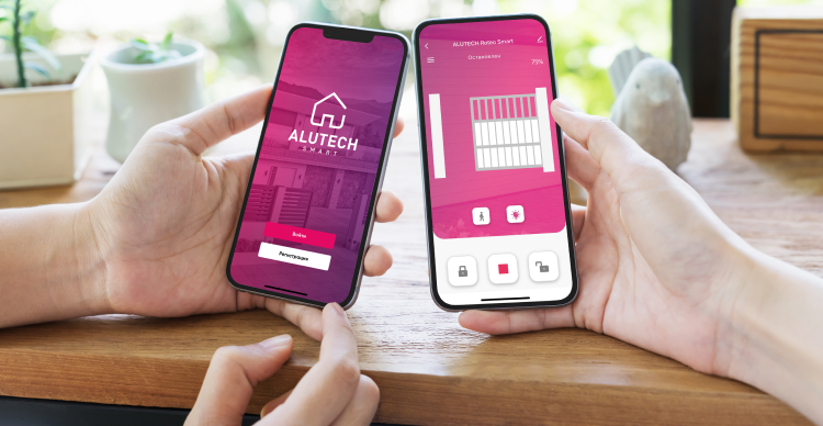 Умный привод для откатных ворот ALUTECH Roteo RTO-1000MKIT-Sm + рейка ROA8 (5 шт.)